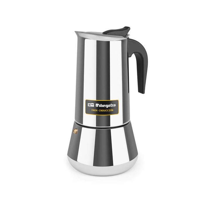 Orbegozo KFI 1260 Cafetera Italiana de Acero Inoxidable - Capacidad para 12 Tazas - Mango Ergonomico - Compatible con Estufas de Gas - Electricas - de Ceramica E Induccion
