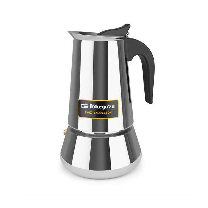 Orbegozo KFI 960 Cafetera de 9 Tazas para Disfrutar en Familia - Maximo Aroma en Cualquier Tipo de Fuego - Asa Ergonomica y Facil Limpieza