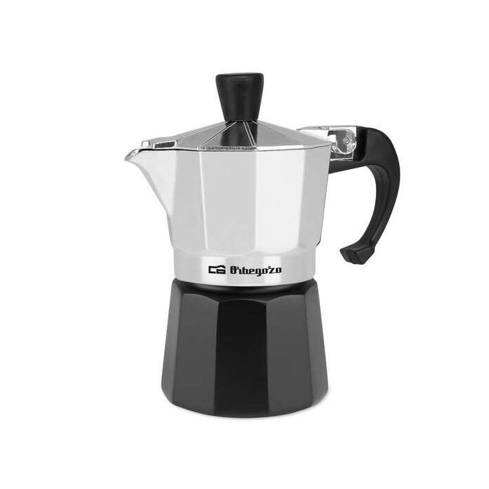 Orbegozo KFM 130 Cafetera de Aluminio Aromatica - Capacidad para una Taza - Segura y Facil de Manipular - Compatible con Diferentes Tipos de Cocinas - Facil de Limpiar