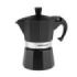 Orbegozo KFN 310 Cafetera de Aluminio Negra - Prepara 3 Tazas de Cafe en Segundos - Mango Ergonomico para Mayor Seguridad - Valvula de Seguridad - Facil Limpieza - Ideal para Casa U Oficina