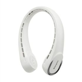 Orbegozo NF 4500 Ventilador de Cuello Refrescante - Motor DC - 3 Velocidades - Salida de Aire 360 - Silencioso - Bateria de 3600mAH - Color Blanco