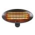 Orbegozo PHF 26 Estufa de Cuarzo para Exterior - Potencia 2000W - Proteccion IP-X4 - 3 Niveles de Calor - Color gris oscuro