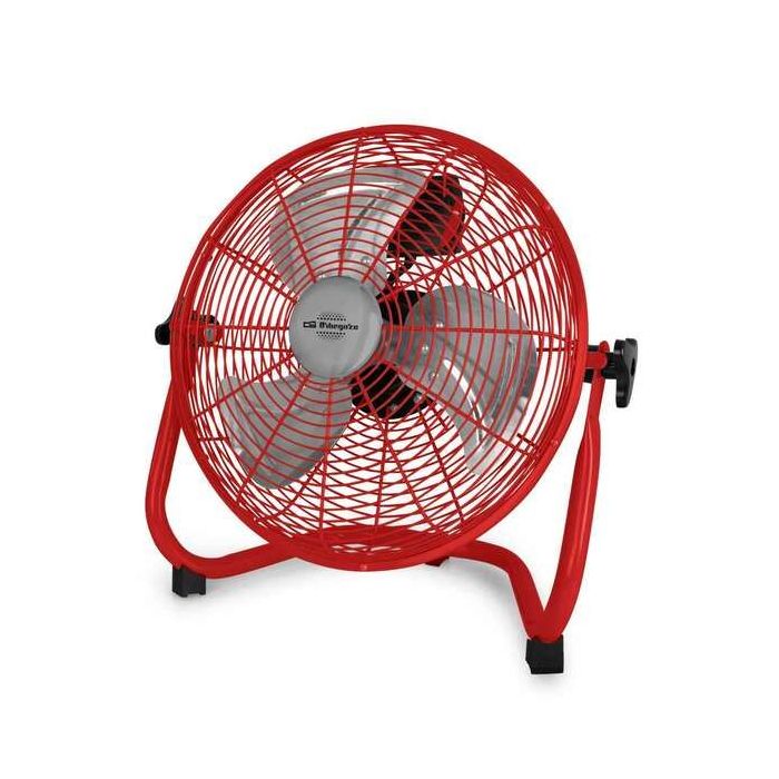 Orbegozo PW 1431 Ventilador Industrial - Potente y Seguro - Aspas de 30cm - 3 Velocidades - Rejilla de Proteccion - Asa de Transporte - Cabezal Orientable