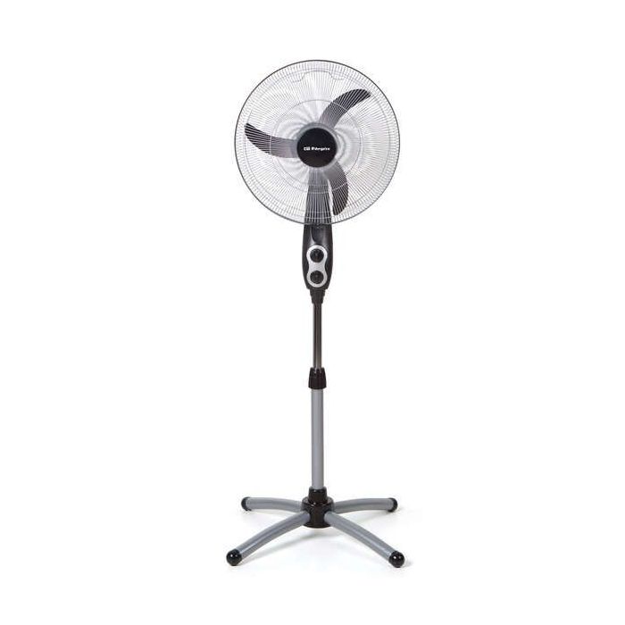 Orbegozo SF 0156 Ventilador de Pie Potente y Eficiente - Amplia Cobertura con Oscilacion Oval - Altura Ajustable - Cabezal Multiorientable - Facil de Manipular - Recogecables