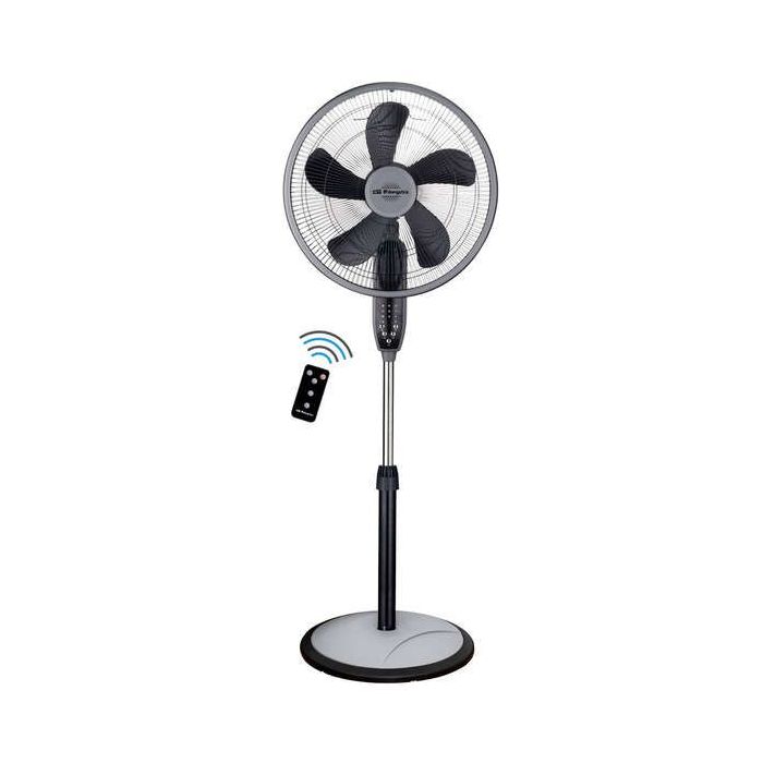 Orbegozo SF 0246 Ventilador de Pie 3 en 1 - Potente y Silencioso - 3 Modos de Ventilacion - Temporizador hasta 7.5h - Altura Regulable - Mando a Distancia