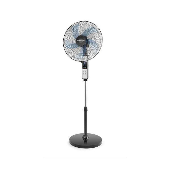 Orbegozo Ventilador de Pie Abc Ventilador de Pie con 5 Aspas y 3 Velocidades - Modos Normal, Brisa y Noche - Oscilante y Regulable en Altura - Temporizador y Mando a Distancia