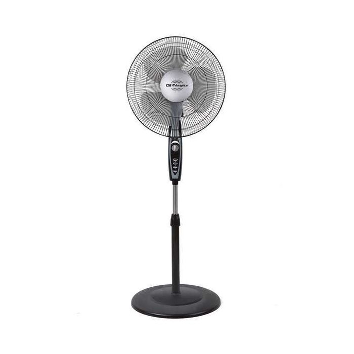 Orbegozo SF 3347 Ventilador de Pie Potente y Eficiente - Amplia Superficie de Ventilacion - Cabezal Multiorientable - Temporizador de 2h - Facil Manipulacion - Base Redonda Estable