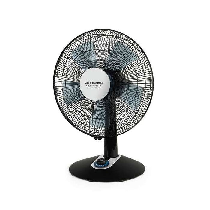 Orbegozo TF 0149 Ventilador de Sobremesa Elegante y Potente - Potencia de 60W - 2 Velocidades + Turbo + Silent - Diametro de 40cm - Oscilacion Automatica - Control de Velocidad Luminoso