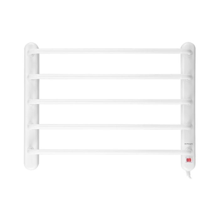 Orbegozo TH 8002 Toallero Electrico - Potencia 90W - Luz de Encendido - Tornillos para Montaje Incluidos - 45x60x9.5cm - Color Blanco