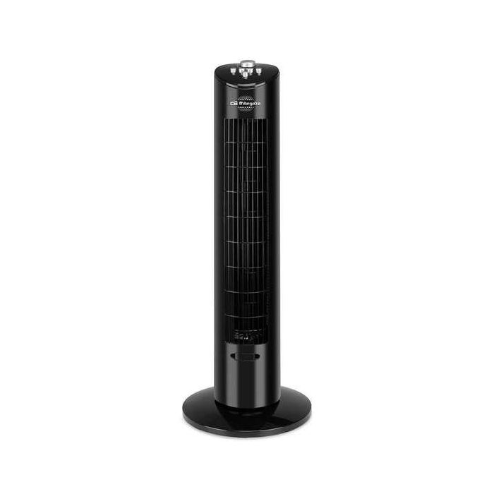 Orbegozo TW 0800 Ventilador de Torre Oscilante - Potente y Silencioso - Temporizador de 2h - Diseño Elegante - Bandeja para Esencias Aromaticas
