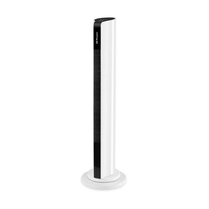 Orbegozo TWM 1000 Ventilador de Torre - Potente Motor de 50W - 3 Velocidades y Oscilacion de 60º - Temporizador Programable - Panel Tactil y Mando a Distancia - Diseño Elegante en Blanco y Negro