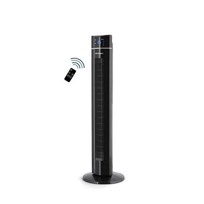 Orbegozo TWM 1009 Ventilador de Torre Ionico - Potente y Tecnologico - Pantalla LED - Mando a Distancia - Temporizador y Bandeja para Esencias