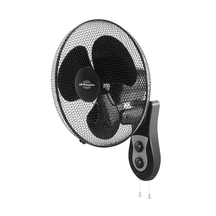 Orbegozo WF 0141 Ventilador de Pared - Potente Motor de 40W - 3 Velocidades de Ventilacion - Funcionamiento Silencioso - Cabezal Oscilante - Temporizador Programable