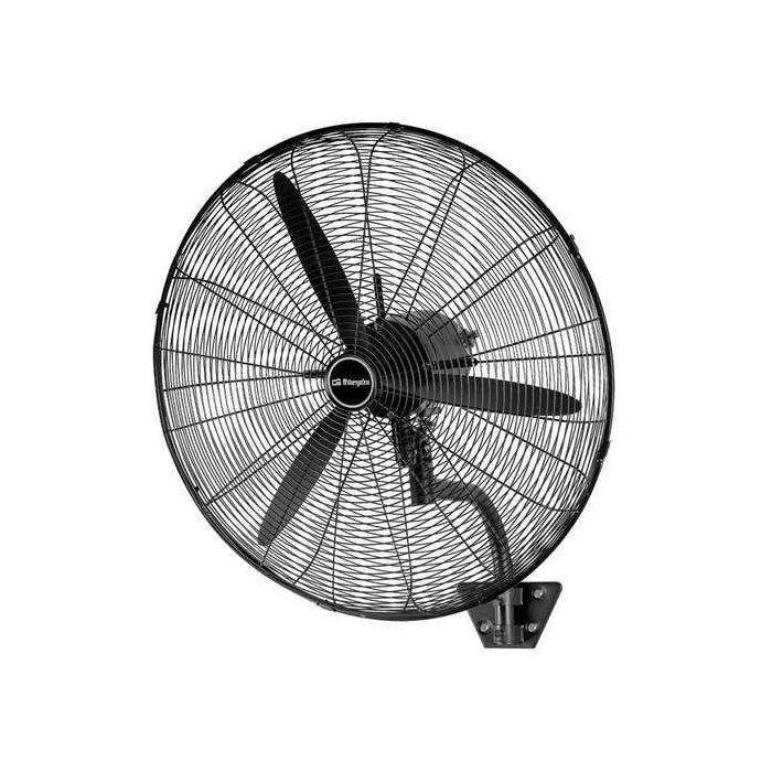 Orbegozo WF 0168 Ventilador Industrial de Pared Potente y Oscilante - 150W de Potencia - 3 Velocidades - Cabezal Multiorientable - Aspas de 65cm