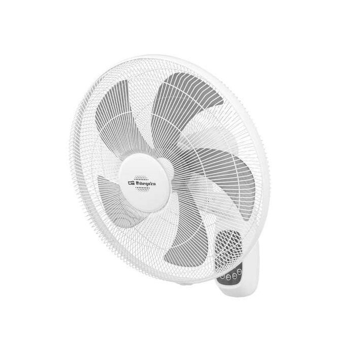 Orbegozo WF 0248 Ventilador de Pared Refresca tu Hogar con Eficacia y Comodidad - Potente y Silencioso - 3 Modos de Funcionamiento - Incluye Mando a Distancia y Temporizador