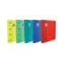 Oxford Europeanbinder Touch Carpeta de 4 Anillas Formato A4+ con Recambio Cuadriculado 5x5mm y 4 Taladros - Tapa Tacto Suave - Cierre con Goma Elastica - Colores Surtidos