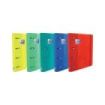 Oxford Europeanbinder Touch Carpeta de 4 Anillas Formato A4+ con Recambio Cuadriculado 5x5mm y 4 Taladros - Tapa Tacto Suave - Cierre con Goma Elastica - Colores Surtidos