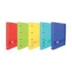 Oxford Europeanbinder Live & Go Carpeta de 4 Anillas Formato A4+ con Recambio Cuadriculado 5x5mm y 4 Taladros - Tapa de Plastico Resistente - Cierre con Goma Elastica - Colores Surtidos