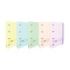 Oxford Europeanbinder Live & Go Carpeta de 4 Anillas Formato A4+ con Recambio Cuadriculado 5x5mm y 4 Taladros - Tapa de Plastico Resistente - Cierre con Goma Elastica - Colores Surtidos Pastel