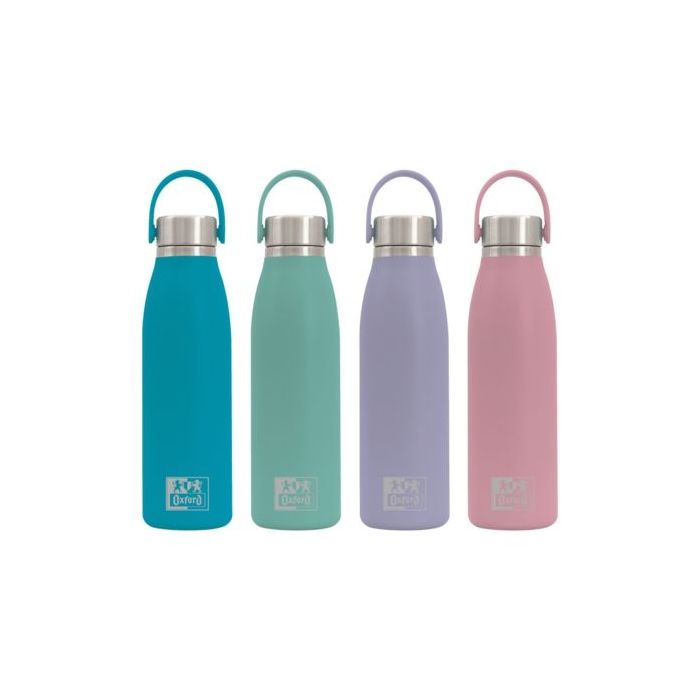Oxford Runbott Touch Botella Termo 50cl - Recubrimiento Ceramico Interior - Mantiene la Temperatura por Horas - Diseño Surtido