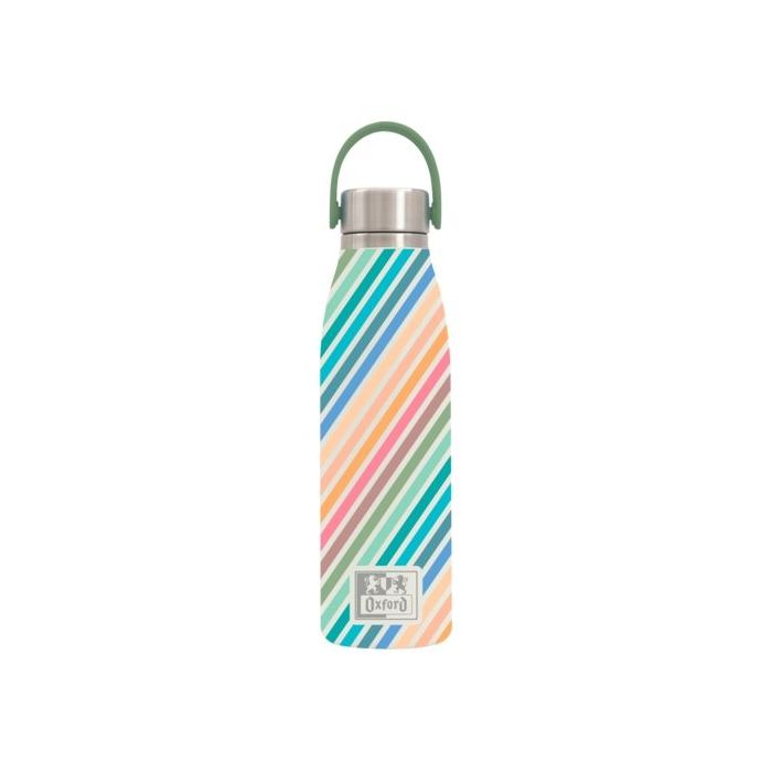 Oxford Runbott Colorblock Botella Termo 50cl - Recubrimiento Ceramico Interior - Diseño Colorido