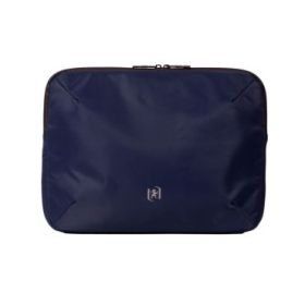 Oxford Identity Executive Funda/Maletin para Portatiles hasta 15.5" - 2 Compartimentos y 4 Bolsillos - Cierre de Cremallera - 38x29x5cm - Color Azul Marino