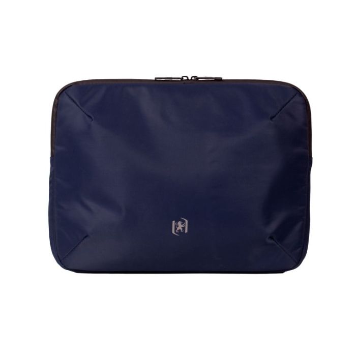 Oxford Identity Executive Funda/Maletin para Portatiles hasta 15.5" - 2 Compartimentos y 4 Bolsillos - Cierre de Cremallera - 38x29x5cm - Color Azul Marino