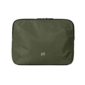 Oxford Identity Executive Funda/Maletin para Portatiles hasta 15.5" - 2 Compartimentos y 4 Bolsillos - Cierre de Cremallera - 38x29x5cm - Color Caqui
