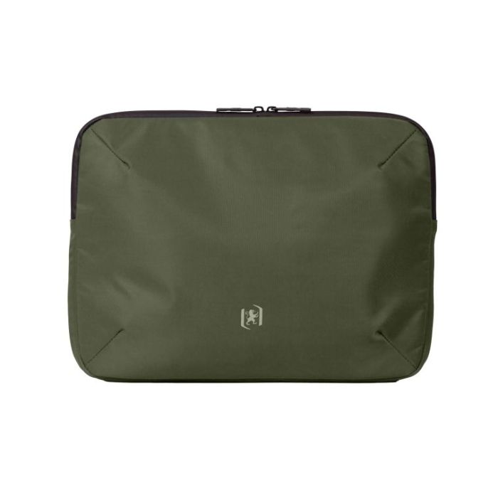 Oxford Identity Executive Funda/Maletin para Portatiles hasta 15.5" - 2 Compartimentos y 4 Bolsillos - Cierre de Cremallera - 38x29x5cm - Color Caqui