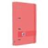 Oxford Europeanbinder Live & Go A4+ Carpeta Tamaño A4+ con Recambio de 100 Hojas Cuadricula 5x5mm - Tapa de Plastico Polyfoam - Cierre con Goma - Color Sandia