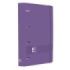 Oxford Europeanbinder Live & Go A4+ Carpeta Tamaño A4+ con Recambio de 100 Hojas Cuadricula 5x5mm - Tapa de Plastico Polyfoam - Cierre con Goma - Color Lila