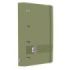 Oxford Europeanbinder Live & Go A4+ Carpeta Tamaño A4+ con Recambio de 100 Hojas Cuadricula 5x5mm - Tapa de Plastico Polyfoam - Cierre con Goma - Color Verde Safari