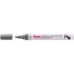 Pentel Paint Marker Marcador de Pintura - Punta Media 4.5mm - Permanente en todas las Superficies - Resistente a Luz y Agua - Cuerpo de Aluminio - Color Negro Perla