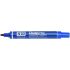 Pentel Pen N50 Rotulador Permanente - Punta de 4.3mm - Resistente a Agua y Luz - Color Azul
