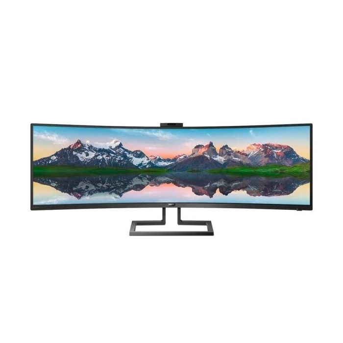Philips P Line SuperWide 499P9H/00 Monitor 49" LED Curvo DWQHD 70Hz - Respuesta 5ms - Altavoces 10W - Ajustable en Altura, Giratorio e Inclinable - 32:9 - HDMI, DisplayPort, USB-C - VESA 100x100mm