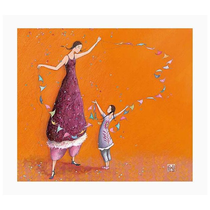 Pictura Aquarupella Gaëlle Boissonnard Tarjeta Doble 14x16cm - Acabado en Barniz de Relieve UV Grueso - Laminado Mate de Tacto Suave - Papel con Certificacion FSC