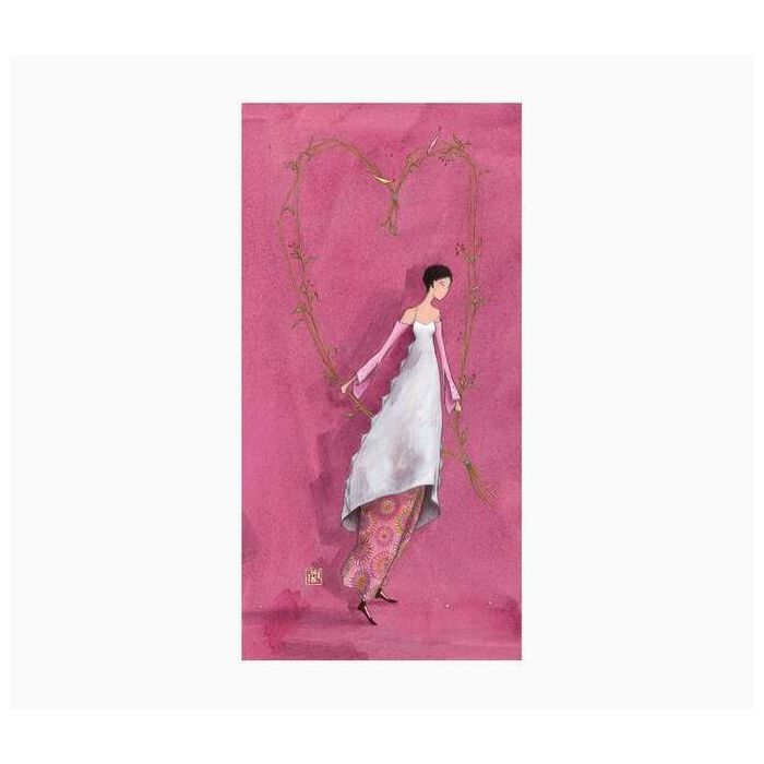 Pictura Aquarupella Gaëlle Boissonnard Tarjeta Doble 10.5x21cm - Acabado en Barniz de Relieve UV Grueso - Laminado Mate de Tacto Suave - Papel con Certificacion FSC