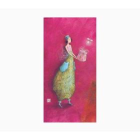 Pictura Aquarupella Gaëlle Boissonnard Tarjeta Doble 10.5x21cm - Acabado en Barniz de Relieve UV Grueso - Laminado Mate de Tacto Suave - Papel con Certificacion FSC