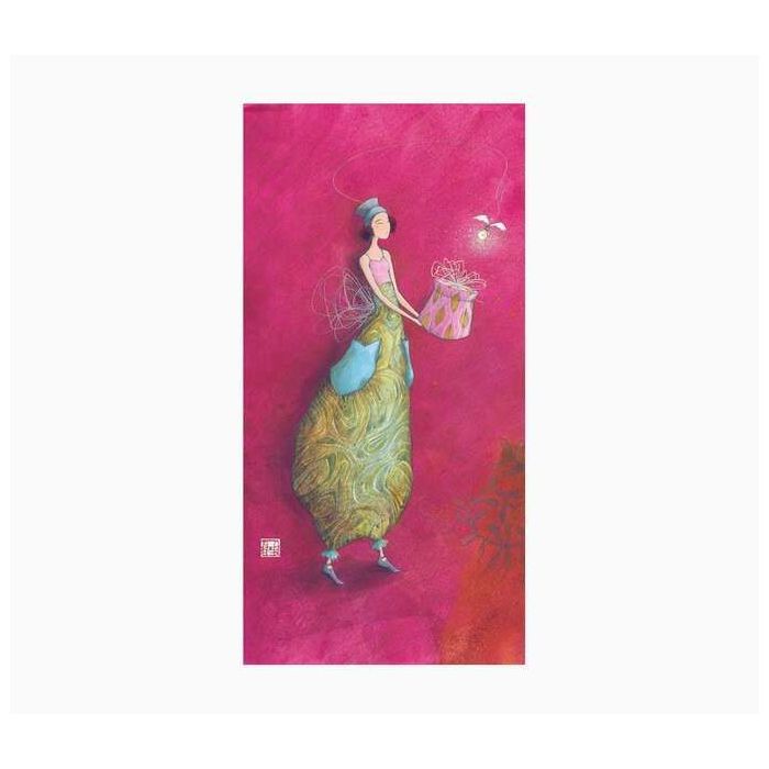 Pictura Aquarupella Gaëlle Boissonnard Tarjeta Doble 10.5x21cm - Acabado en Barniz de Relieve UV Grueso - Laminado Mate de Tacto Suave - Papel con Certificacion FSC