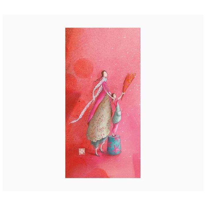 Pictura Aquarupella Gaëlle Boissonnard Tarjeta Doble 10.5x21cm - Acabado en Barniz de Relieve UV Grueso - Laminado Mate de Tacto Suave - Papel con Certificacion FSC