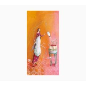 Pictura Aquarupella Gaëlle Boissonnard Tarjeta Doble 10.5x21cm - Acabado en Barniz de Relieve UV Grueso - Laminado Mate de Tacto Suave - Papel con Certificacion FSC