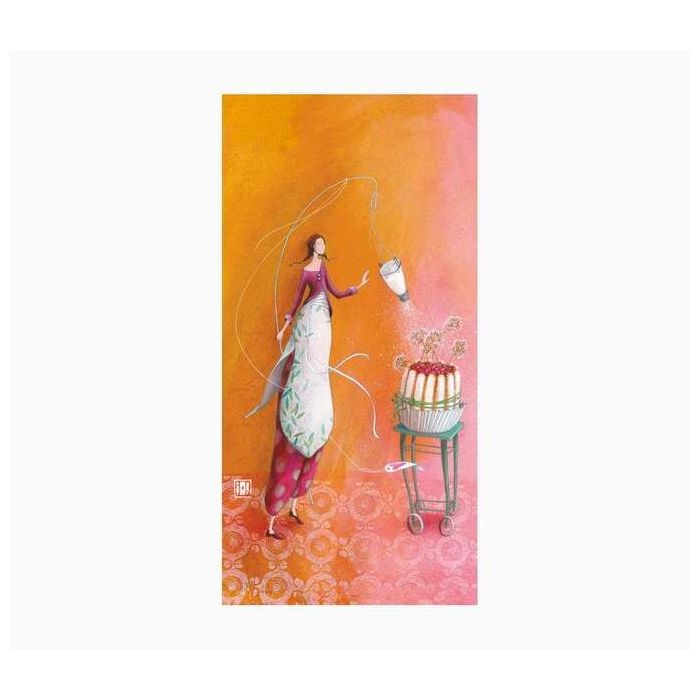 Pictura Aquarupella Gaëlle Boissonnard Tarjeta Doble 10.5x21cm - Acabado en Barniz de Relieve UV Grueso - Laminado Mate de Tacto Suave - Papel con Certificacion FSC