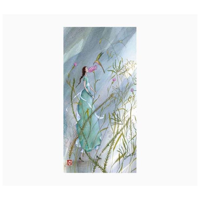 Pictura Aquarupella Gaëlle Boissonnard Tarjeta Doble 10.5x21cm - Acabado en Barniz de Relieve UV Grueso - Laminado Mate de Tacto Suave - Papel con Certificacion FSC