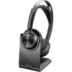 Plantronics/Poly Voyager Focus 2 MS Auriculares con Microfono Bluetooth 5.1 - Cancelacion de Ruido - Almohadillas Acolchadas - Autonomia hasta 40h - Control en Auricular - Color Negro