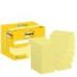 Post-It Pack de 12 Blocs de 100 Notas Adhesivas Reposicionables - Forma Rectangular - 38x51mm - Color Amarillo Claro
