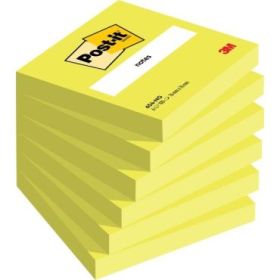 Post-It Pack de 6 Blocs de 100 Notas Adhesivas Reposicionables - Forma Cuadrada - 76x76mm - Color Verde