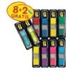 Post-It Index Pack de 10 Dispensadores con 35 Marcadores de Indice Reposicionables - Forma Rectangular - Colores Surtidos