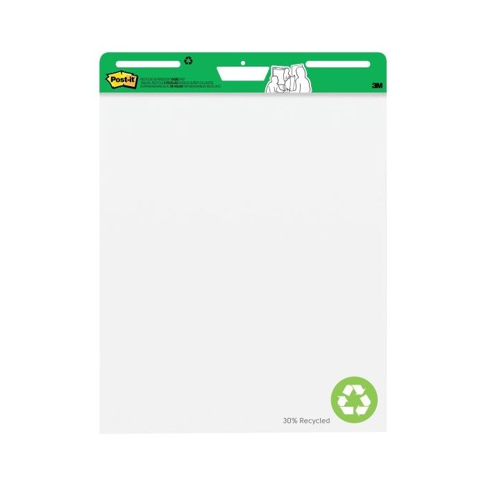 Post-It Super Sticky Pack de 2 Blocs de Reuniones - 30 Hojas por Bloc - Forma Rectangular - 635x762mm - Color Blanco