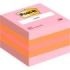 Post-It Cubo de 400 Notas Adhesivas Reposicionables - Forma Cuadrada - 51x51mm - Colores Surtidos