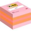 Post-It Cubo de 400 Notas Adhesivas Reposicionables - Forma Cuadrada - 51x51mm - Colores Surtidos